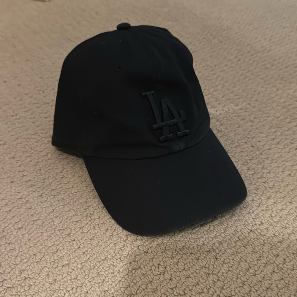 La dodgers hat black